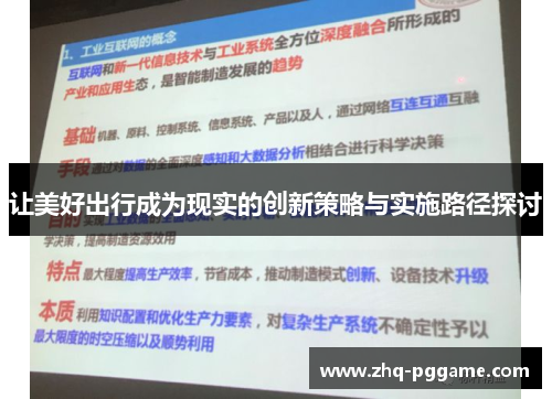 让美好出行成为现实的创新策略与实施路径探讨 让美好出行成为现实的创新策略与实施路径探讨